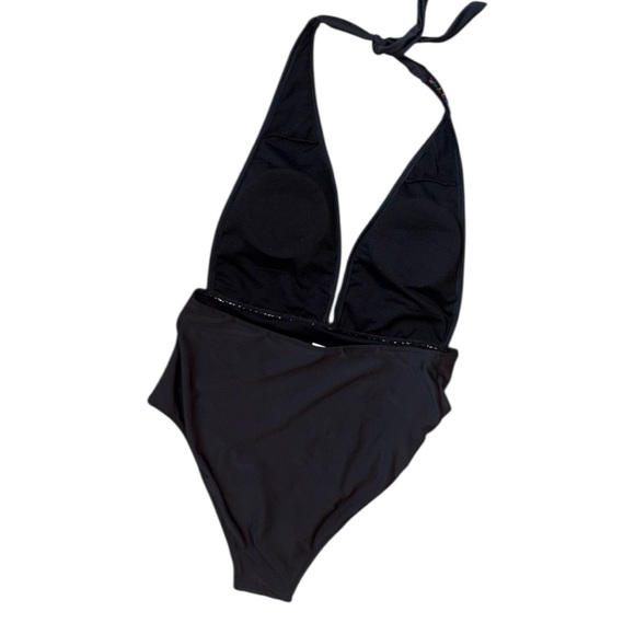 Rainbow Sequin Halter Swimsuit - Picture 8 of 9